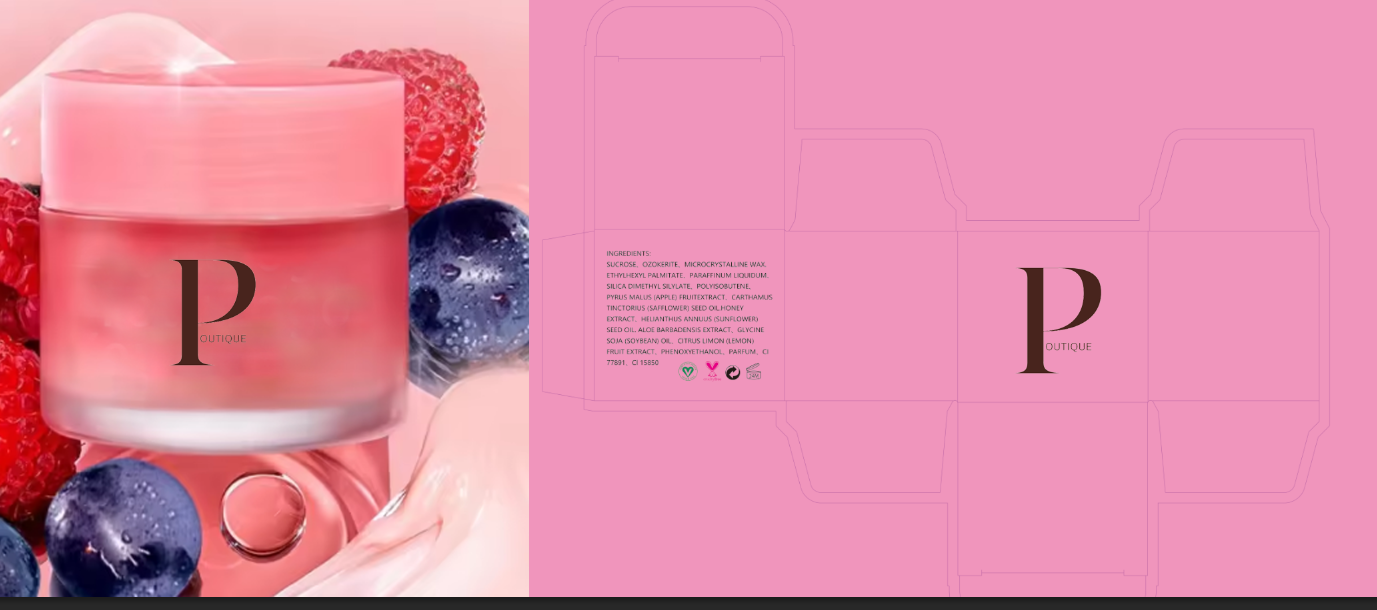 Poutique's New Organic Moisturizing Nourishing Night Lip Mask /Repairing Hydrating Natural Lip Balm